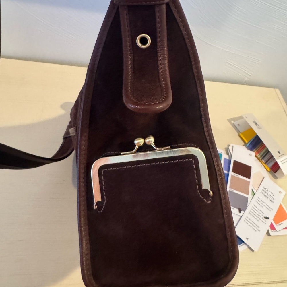 Vintage Coach Limited Edition Mahogany Haversack Bleecker Street Suede bag - Picture 8 of 12